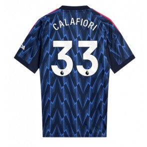 Arsenal Riccardo Calafiori #33 Venkovní Dres 2025-26 Krátký Rukáv